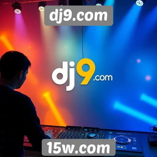 Interface do usuário do dj9.com em foco